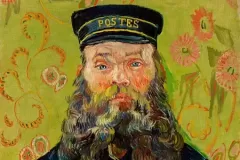 The Postman (Joseph Roulin) (1888) by Vincent Van Gogh. Original from the Barnes Foundation. Digitally enhanced by rawpixel.