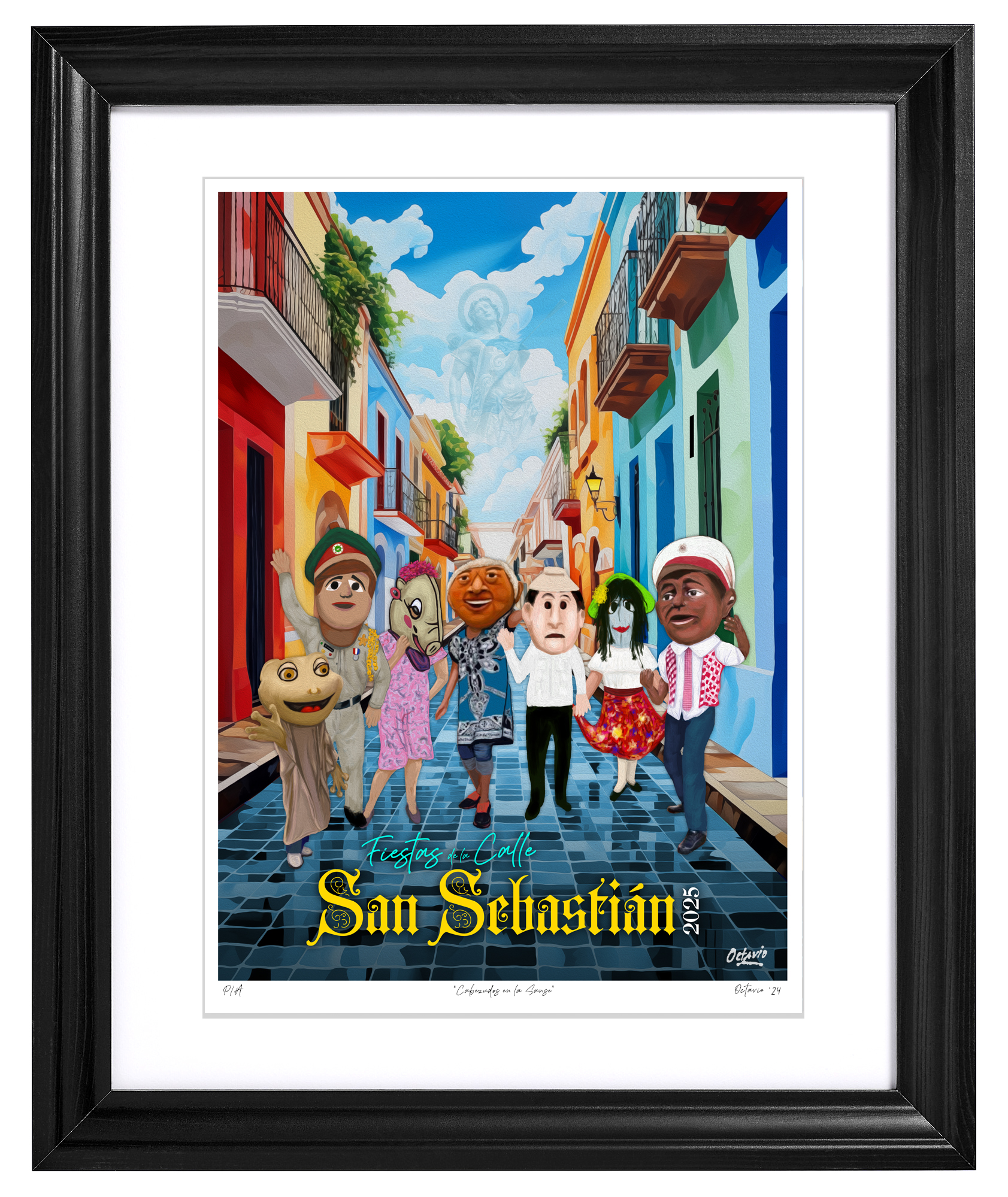 Afiche (Giclée) Fiestas de la Calle San Sebastián 2025