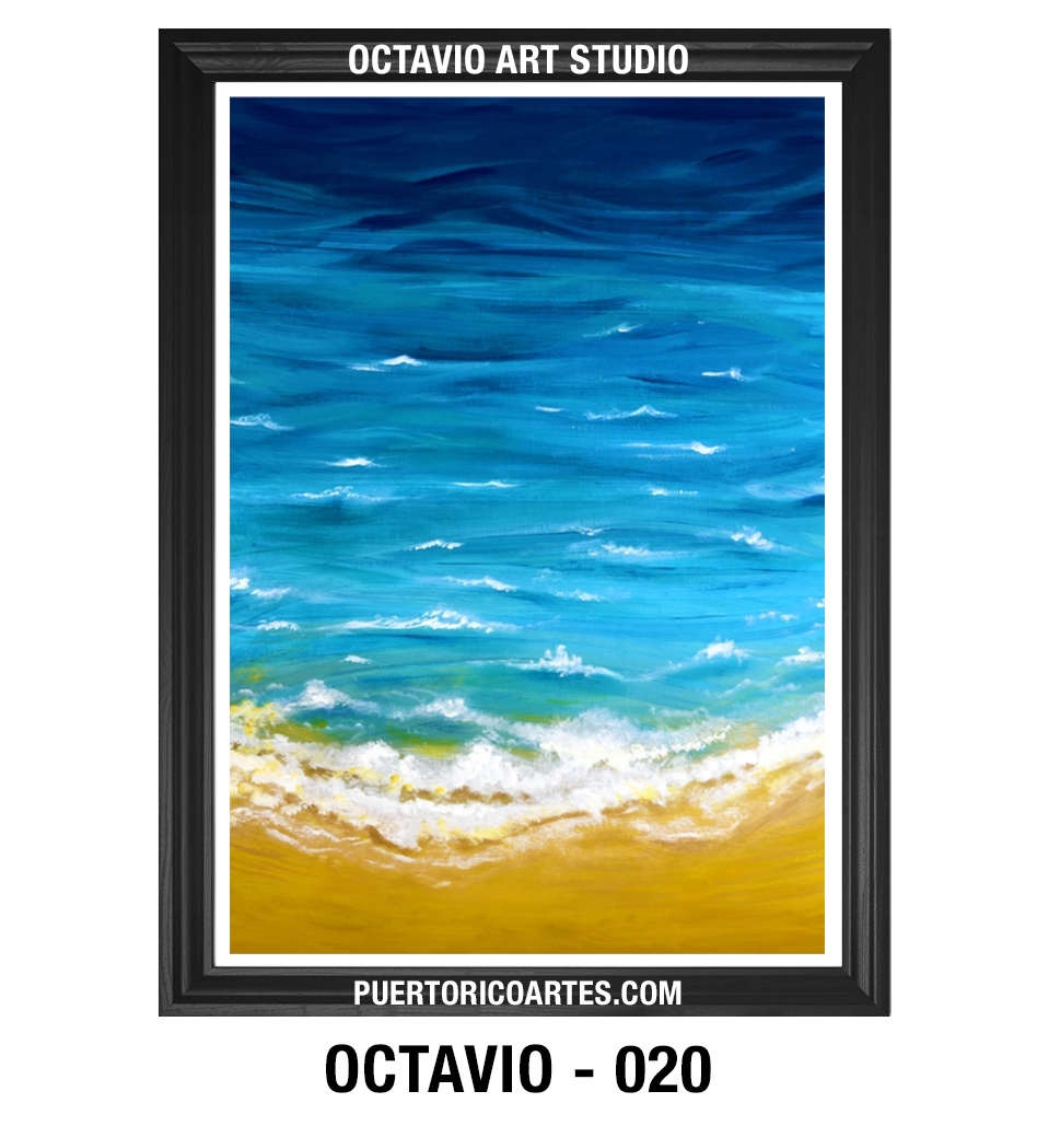 PR-020 Olas y Arena desde Arriba (Vertical)