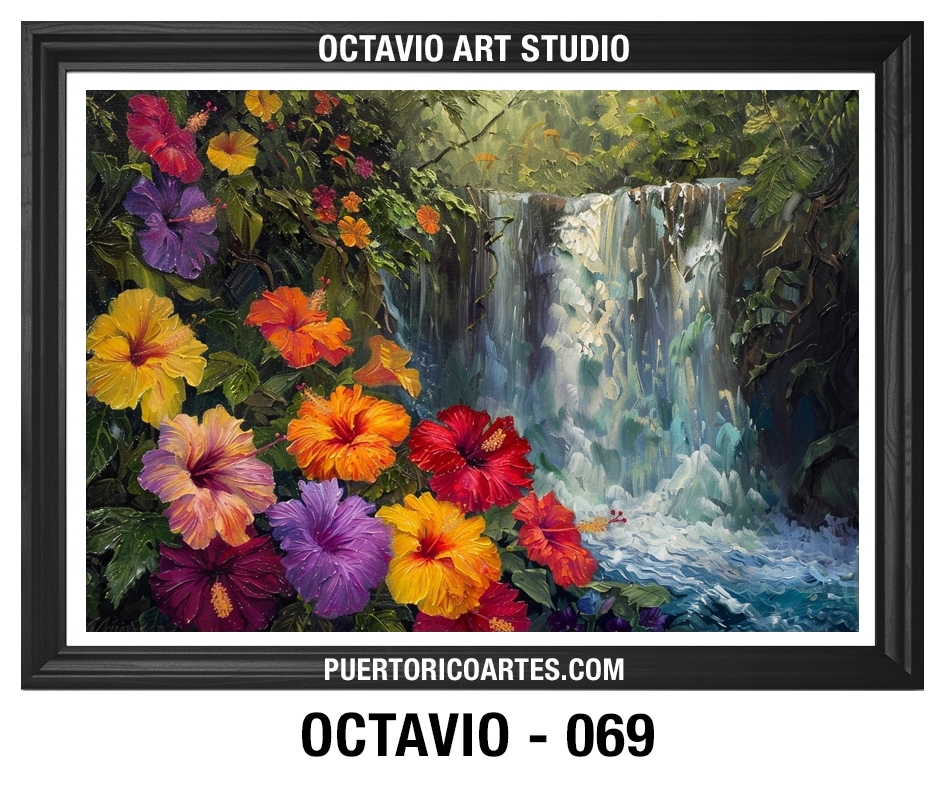 PR-069 Cascada con Amapolas 1