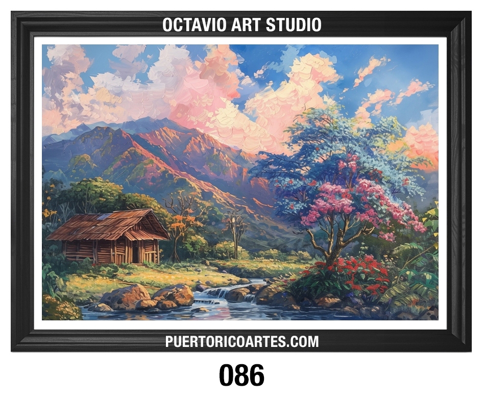 PR-086 – Casita, Jacaranda y Roble Rosado con Río