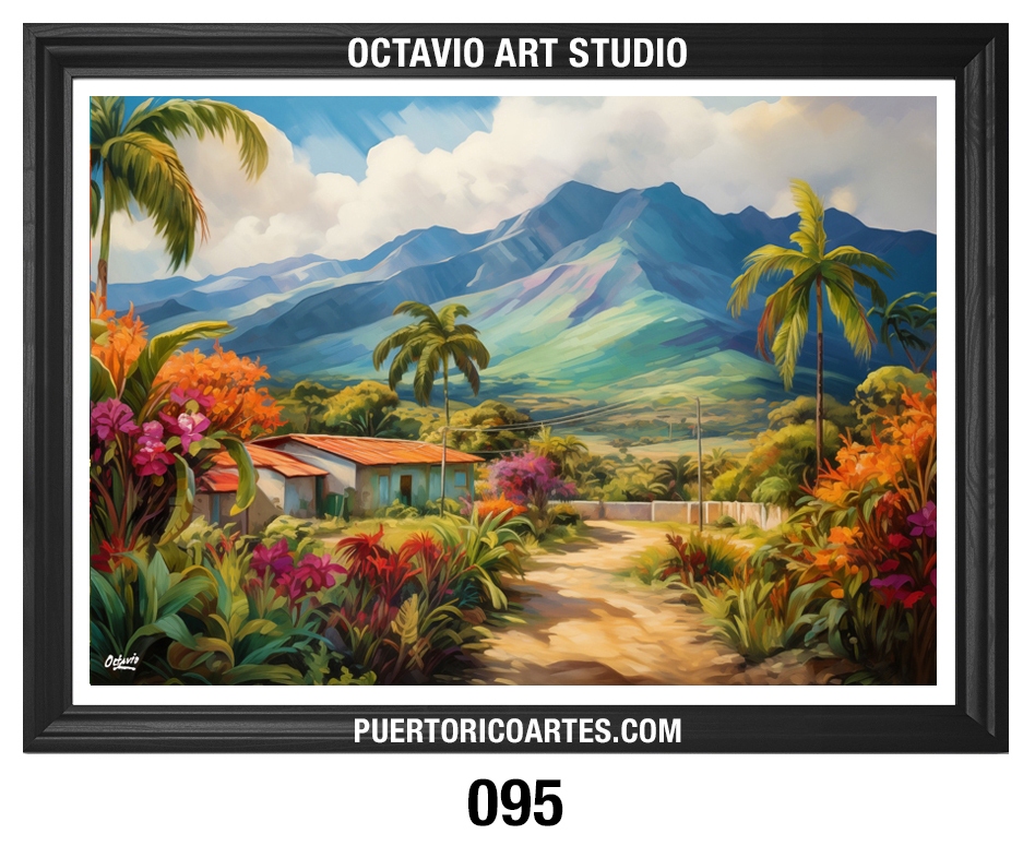 PR-095 – Campo de Puerto Rico con Casas v2