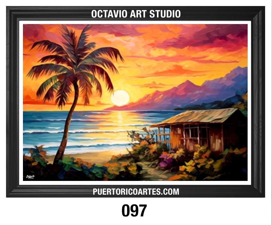PR-097 Casita de Playa en el Atardecer