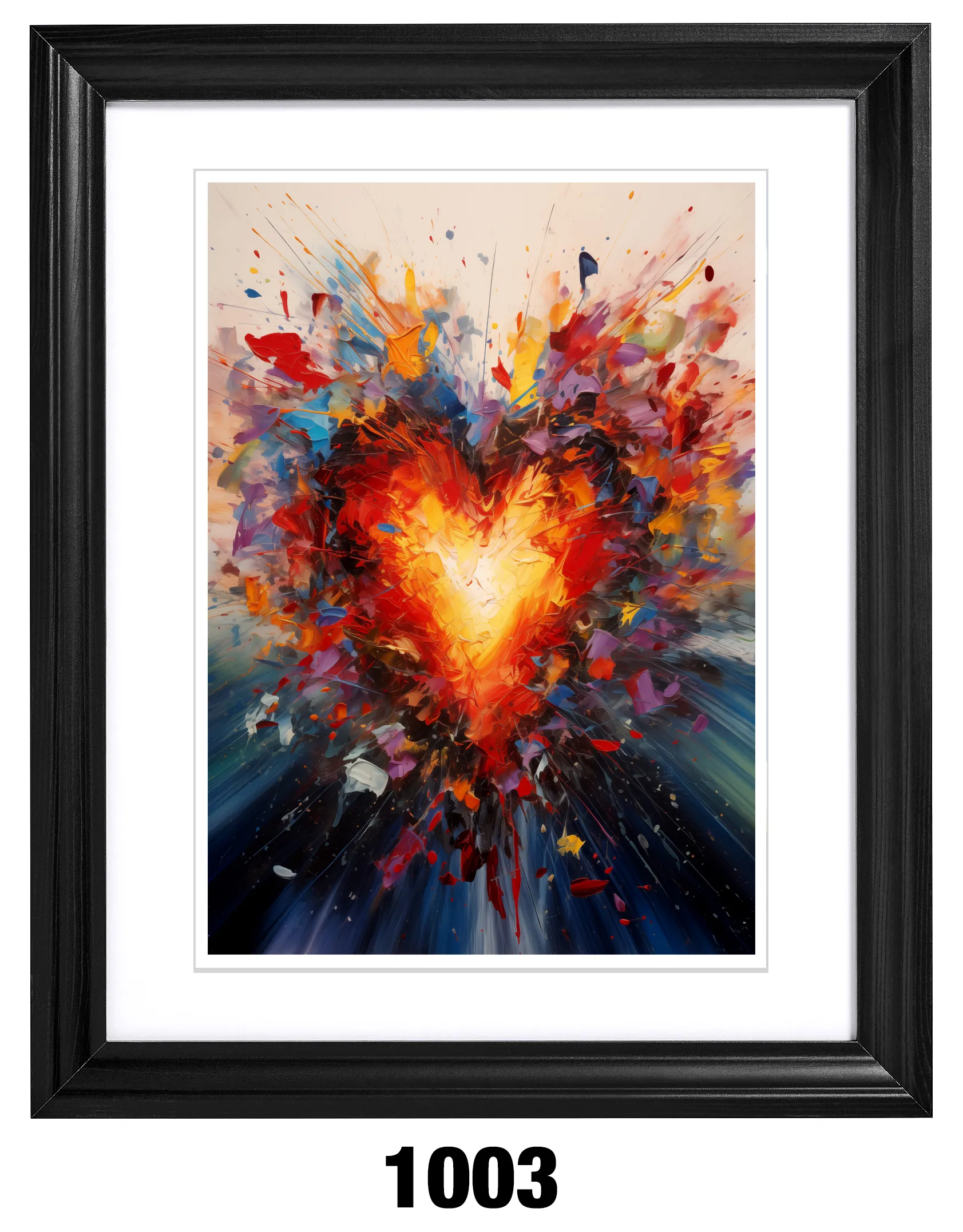 A-1003 Corazón y Explosión de Colores II