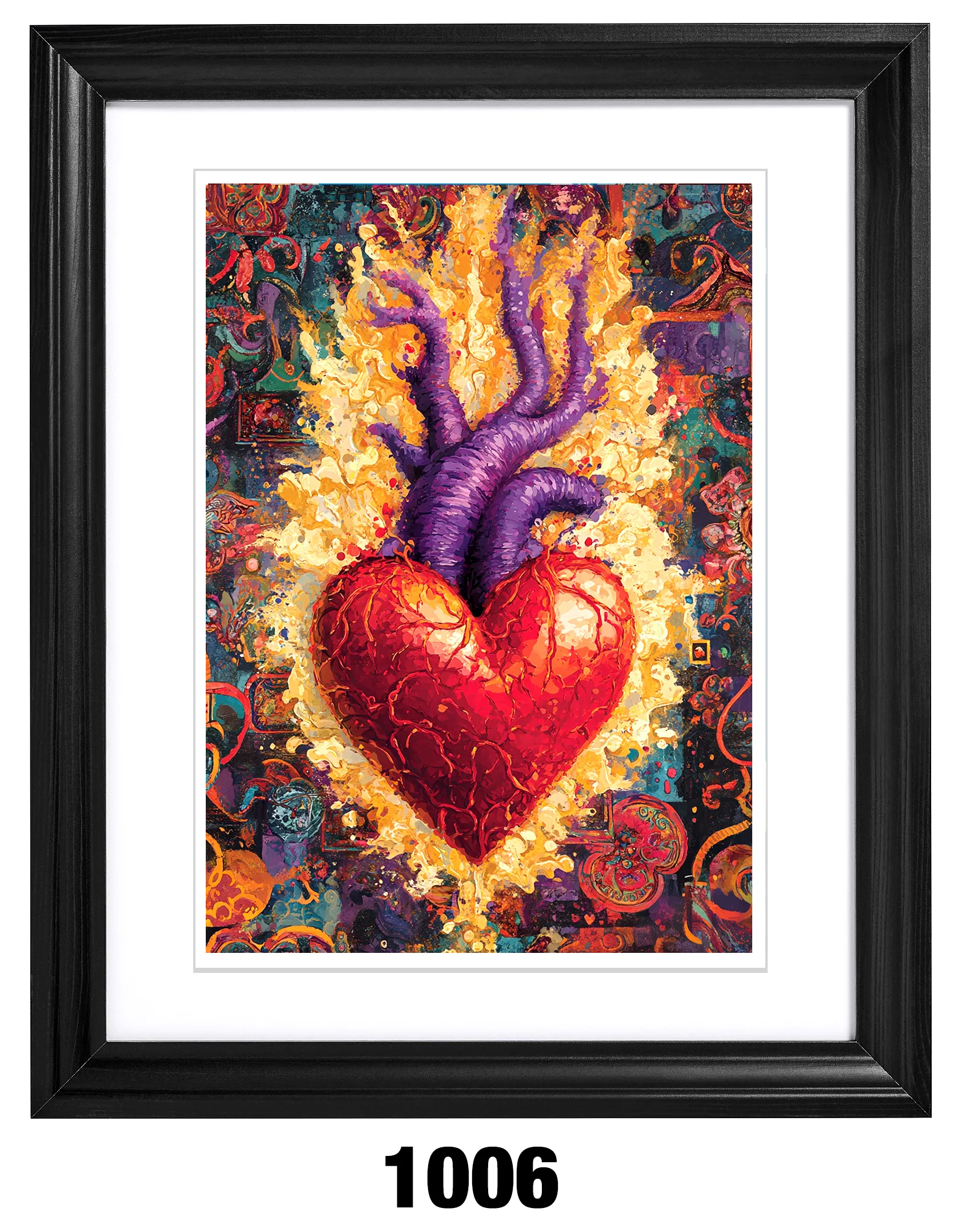 A-1006 Corazón Anatómico Abstracto