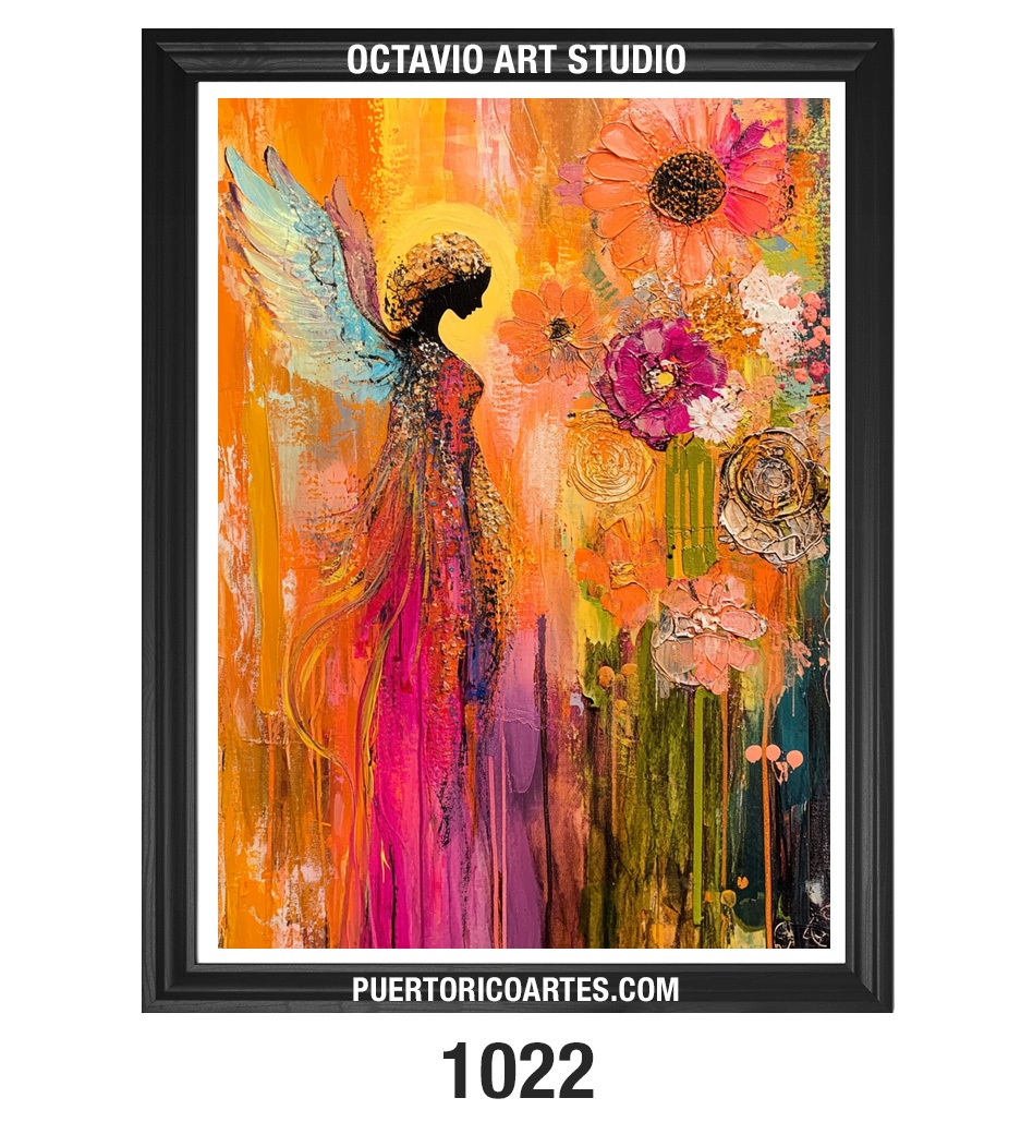 G-1022 Angel Negro Abstracto V