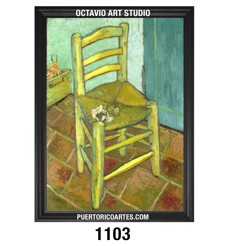 PF-1103 Van Gogh’s Chair – Vincent Van Gogh (1888) PF-1103 Van Gogh's Chair - Van Gogh (1888)
