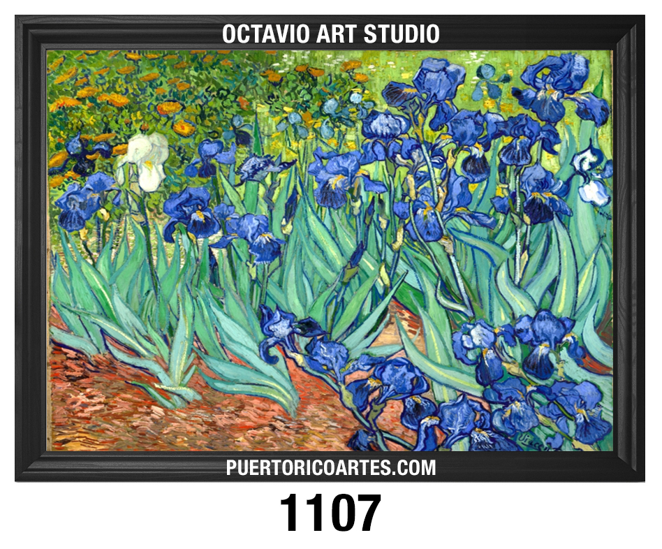 PF-1107 – Irises – Vincent Van Gogh (1889) PF-1107 - Irises - Vincent Van Gogh (1889)