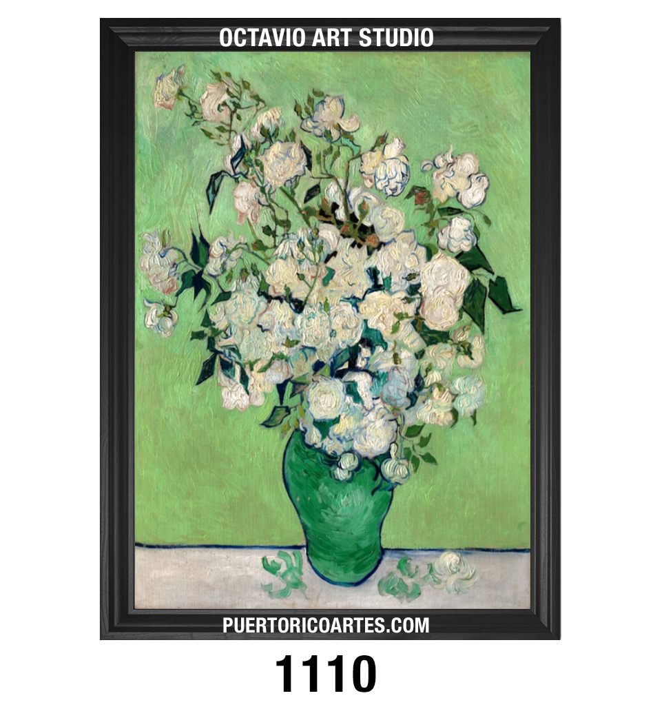 PF-1110 – Roses – Vincent Van Gogh (1890) PF-1110 - Roses - Vincent Van Gogh (1890)