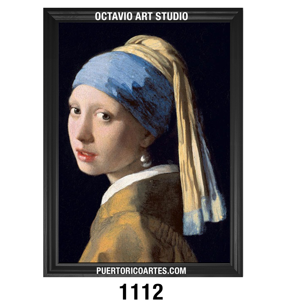 PF-1112 – Girl with a Pearl Earring – Johannes Vermeer (1665) PF-1112 - Girl with a Pearl Earring - Johannes Vermeer (1665)