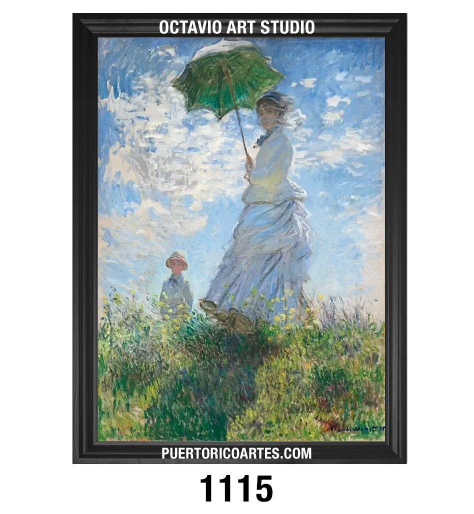 PF-1115 Woman with a Parasol – Madame Monet and Her Son – Claude Monet (1875) PF-1115 Woman with a Parasol - Madame Monet and Her Son - Claude Monet (1875)