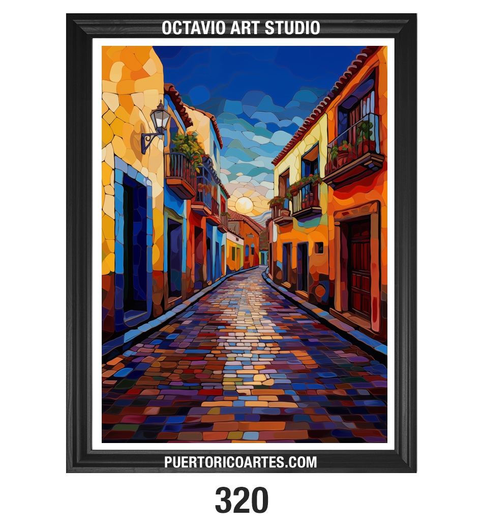 PR-320 Coloridas Calles de Viejo San Juan v1 (Vertical)