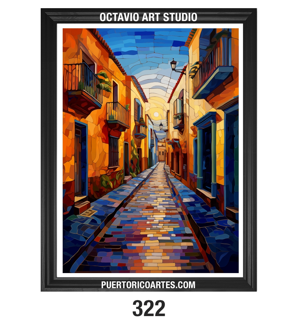 PR-322 Coloridas Calles de Viejo San Juan v3 (Vertical)