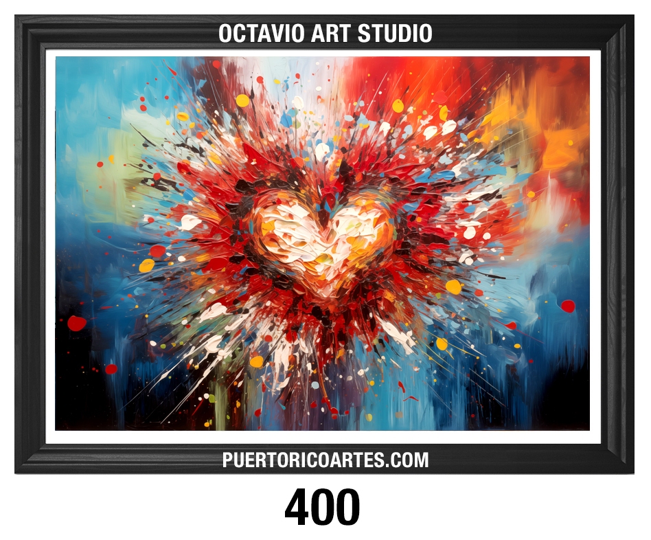 A-400 Corazón y Explosión de Colores I