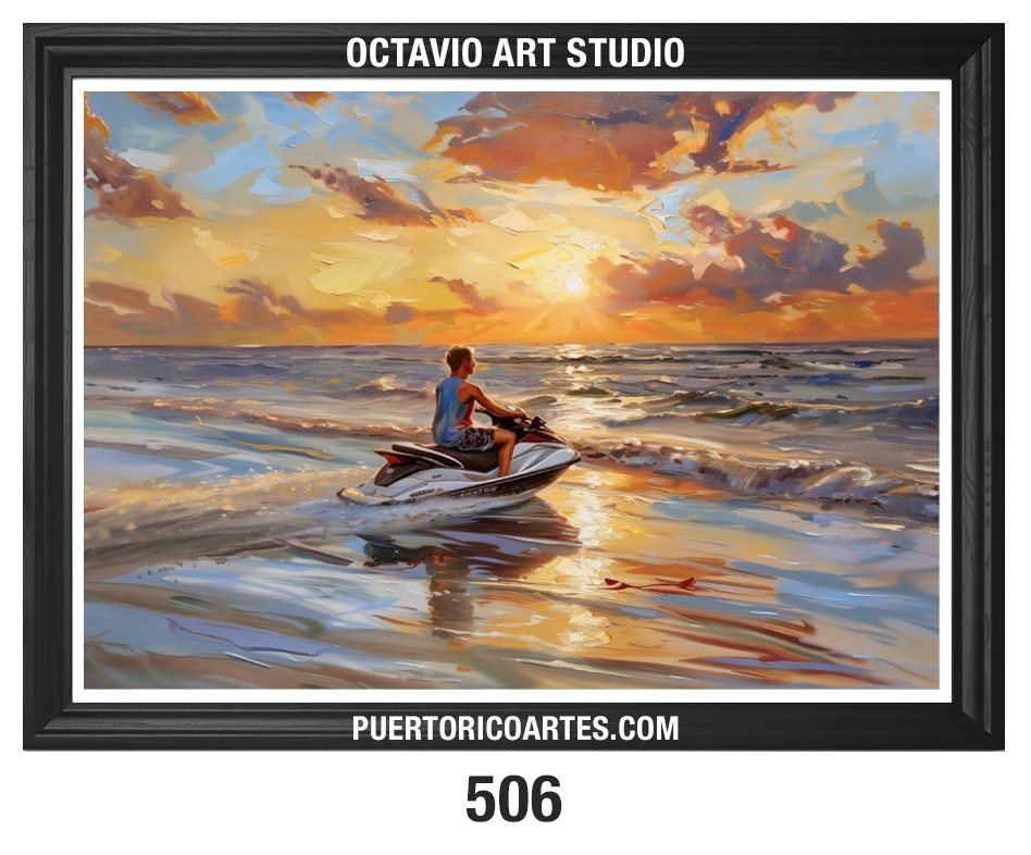 PR-506 Jetski en la Playa al Atardecer II