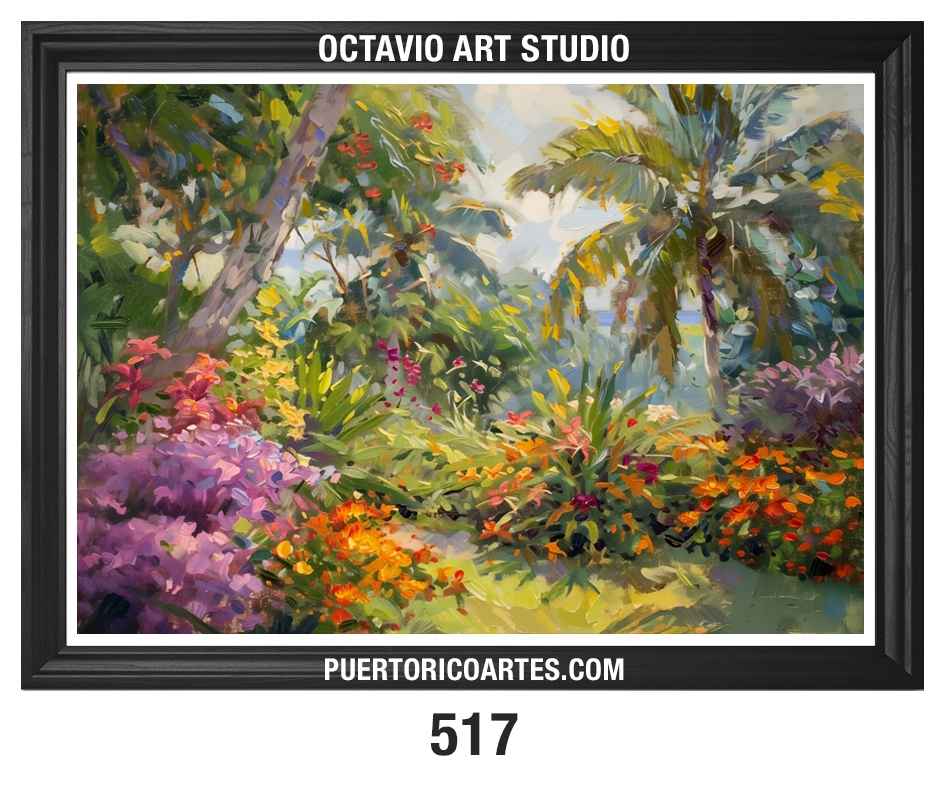 A-517 Jardín de Flores y Palmas