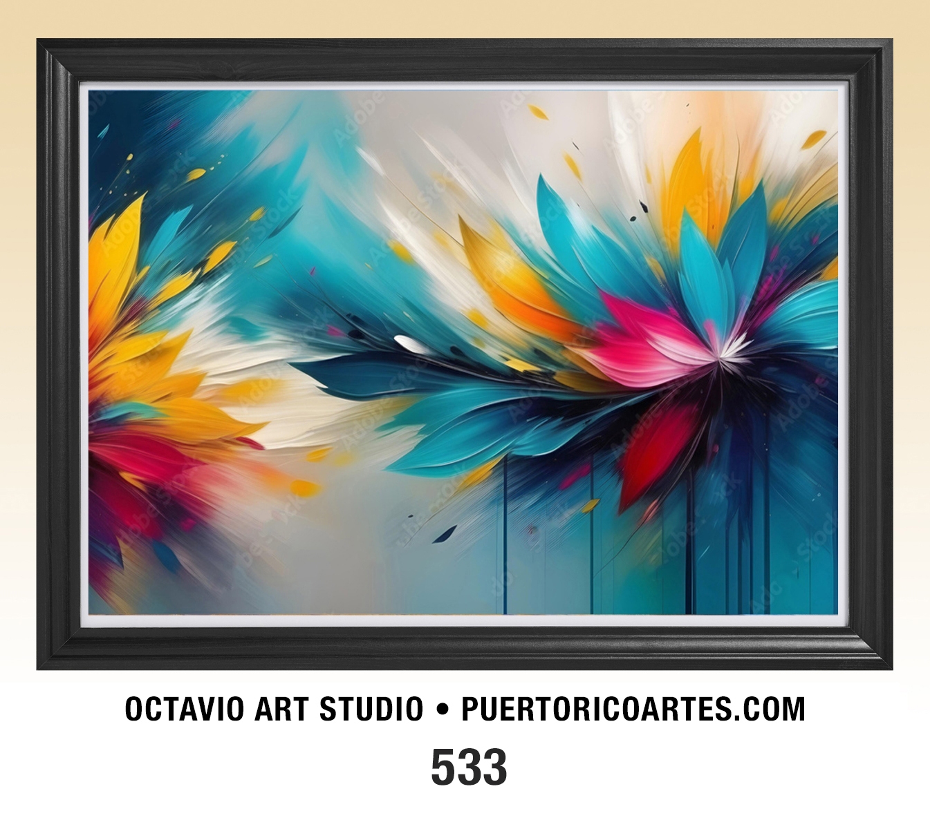 A-533 Flores Abstractas II