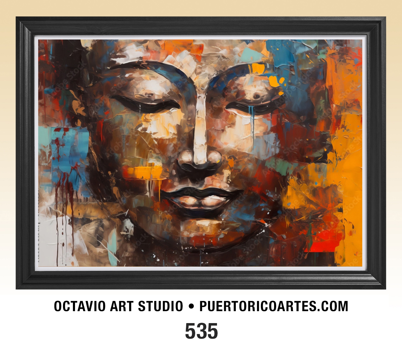 G-535 Buddha Cara Abstracta I