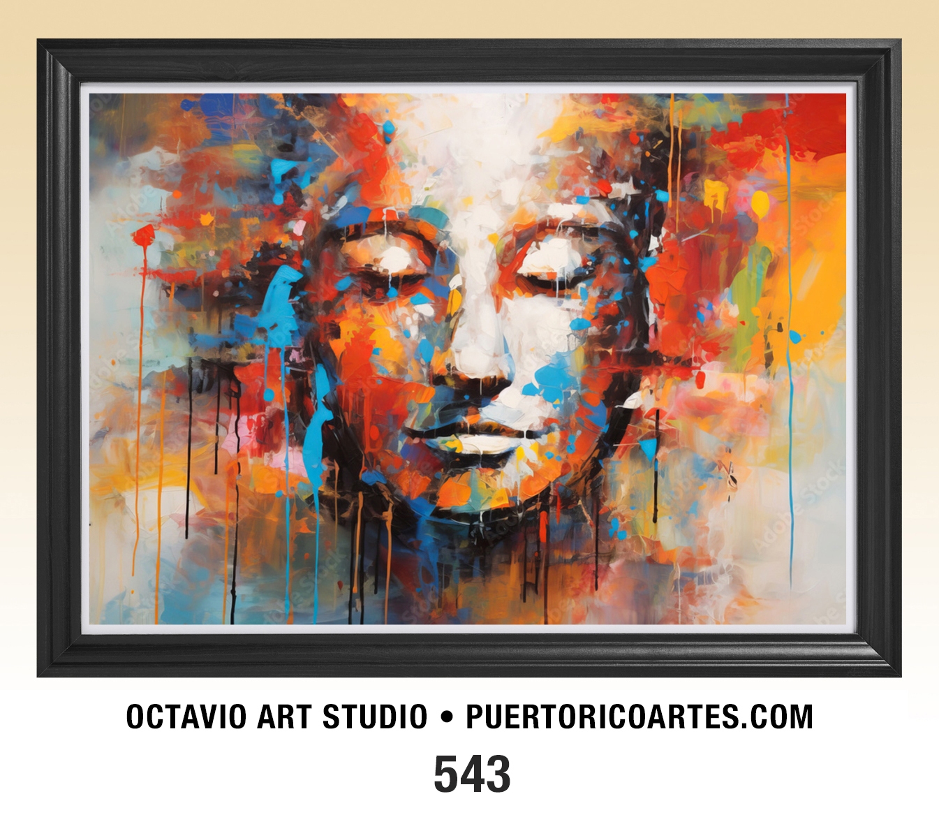 G-543 Buddha Cara Abstracta II