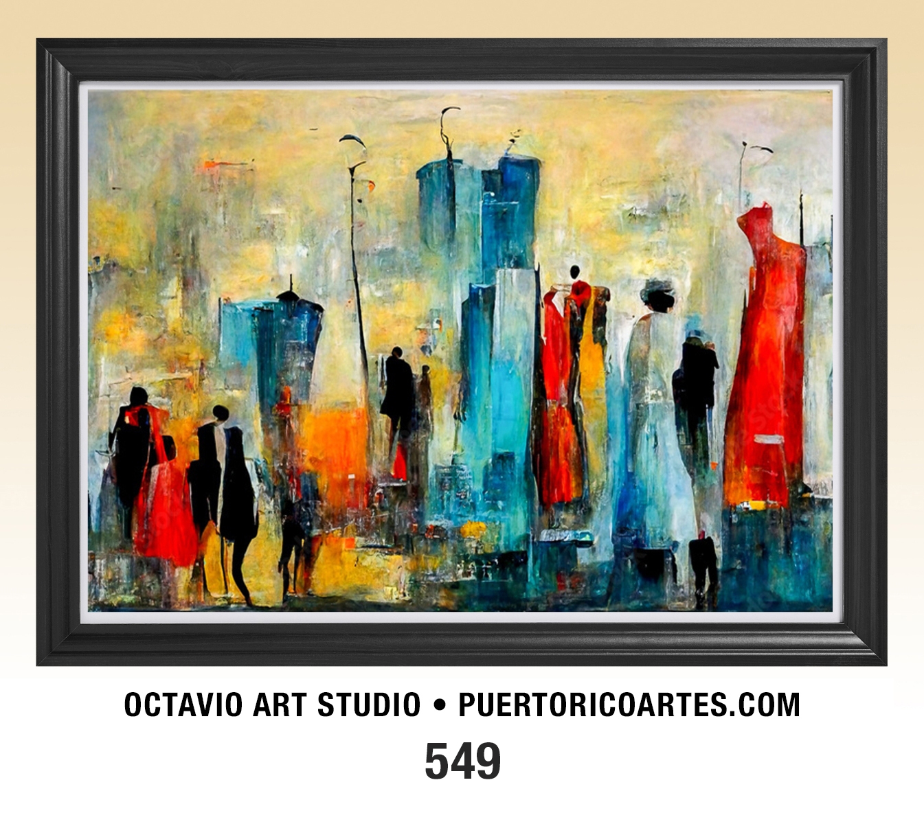 A-549 Ciudad y Gente Abstracta IV