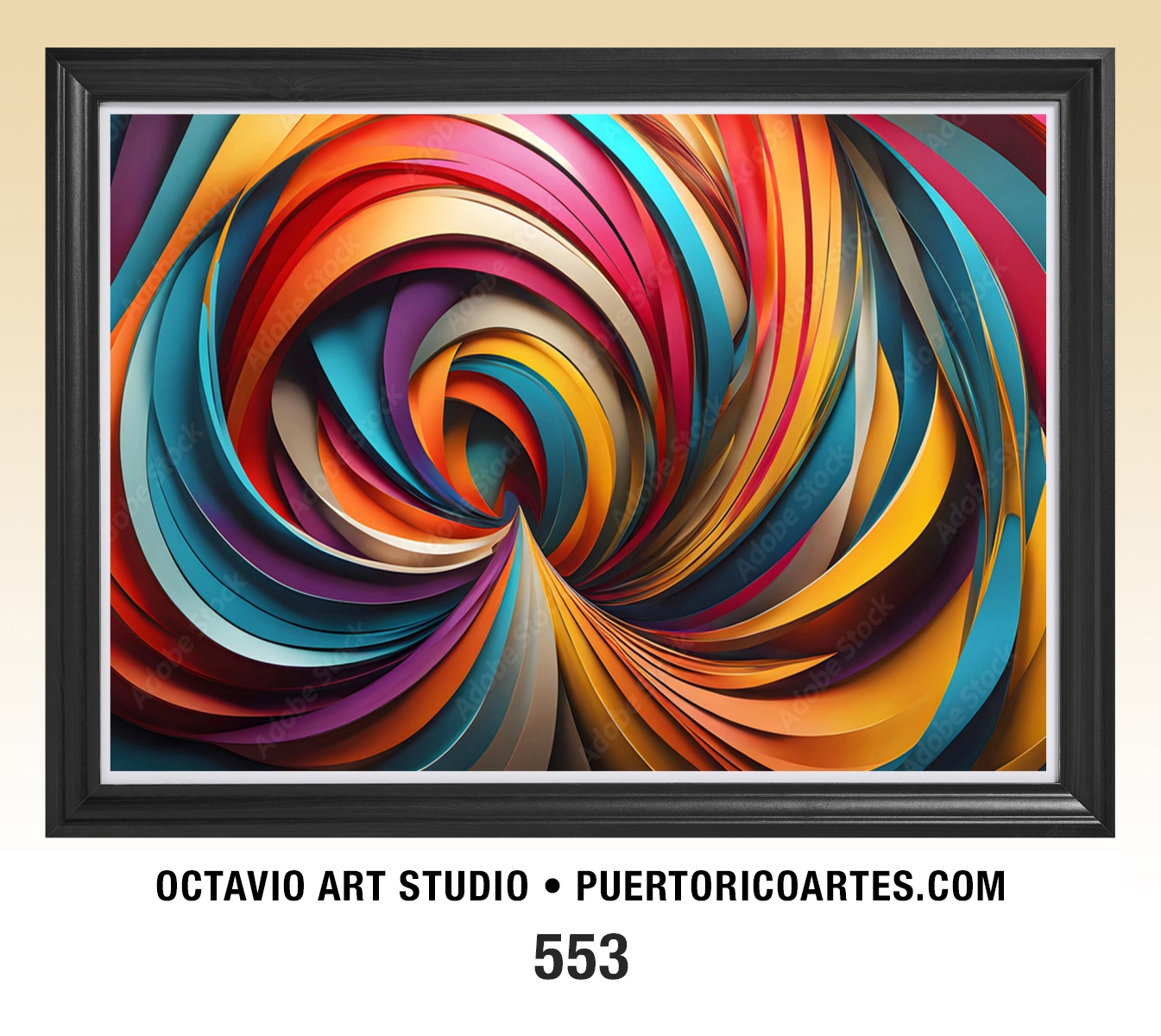 A-553 Líneas en Remolino de Colores II