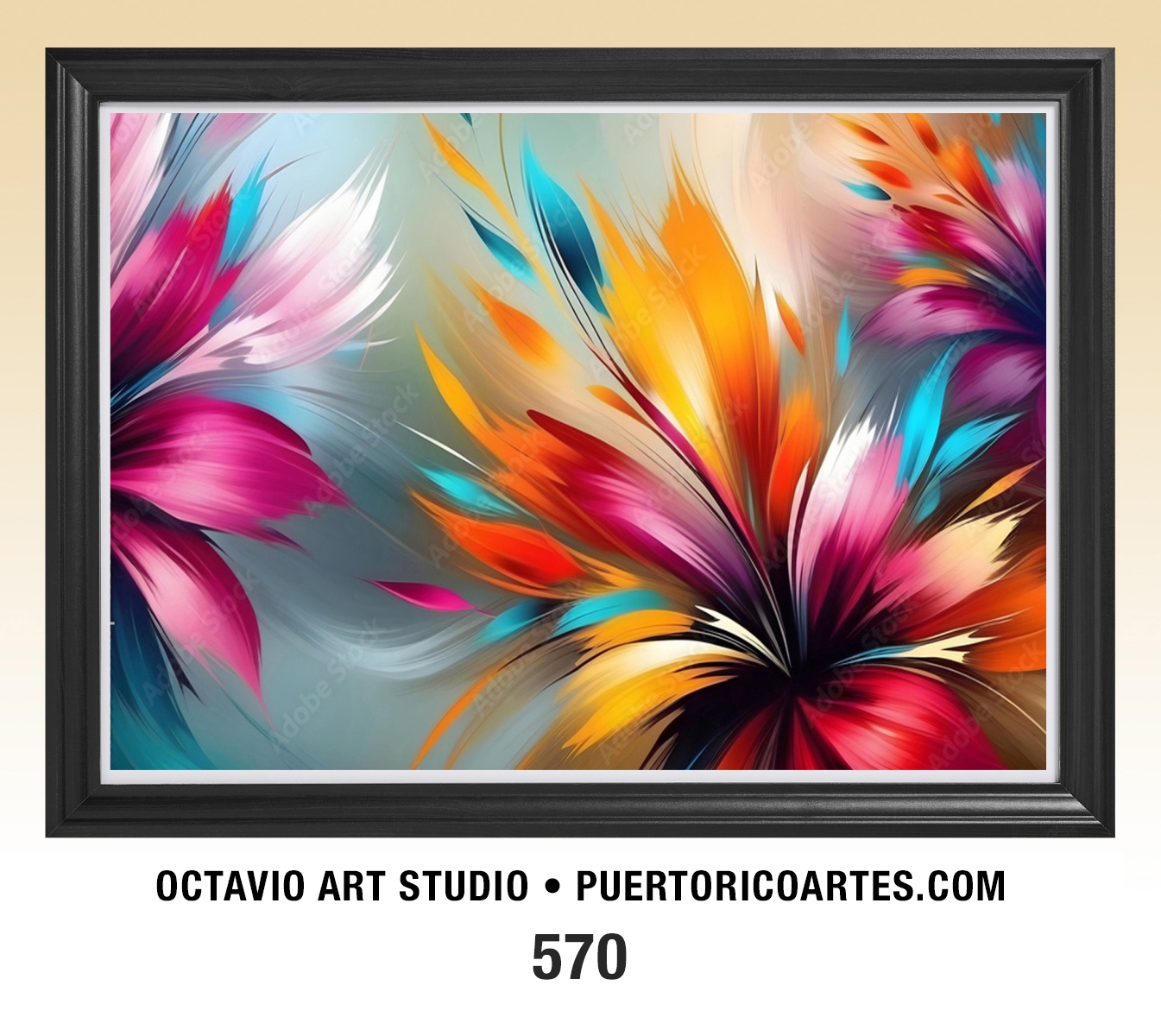 A-570 Flores Abstractas I