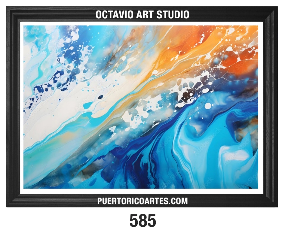 PR-585 Abstracto de Olas y Mar I