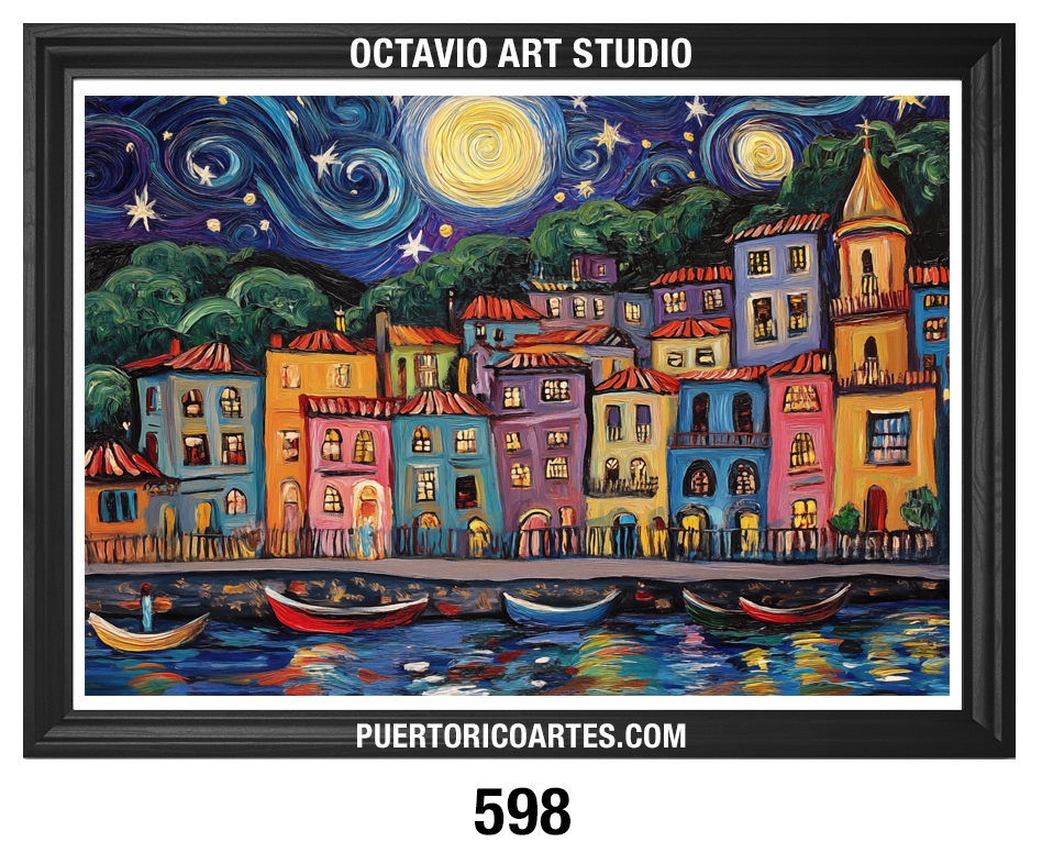 A-598 Canal, Edificios y Botes de Noche