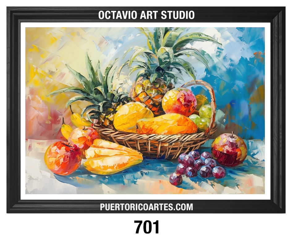 PR-701  Bodegón de Frutas Tropicales Abstracto