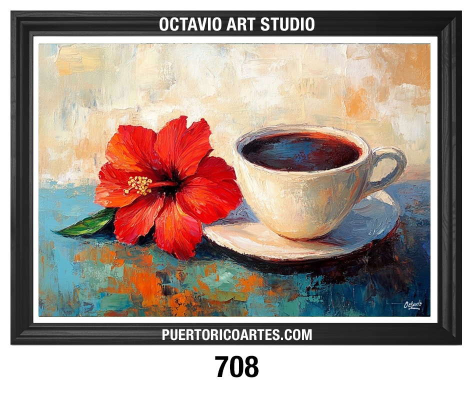 PR-708 Taza de Café con Amapola