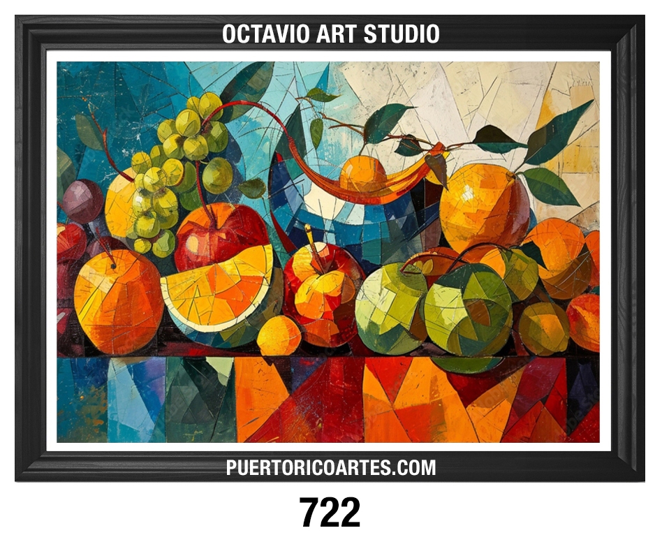 PR-722 Bodegón Abstracto con Frutas