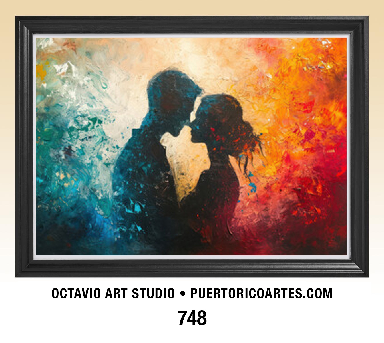 G-748 Abrazo de Pareja Abstracto II