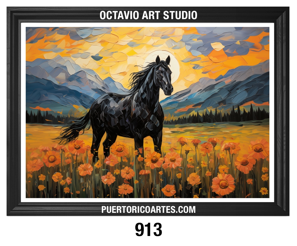 AN-913 Caballo Negro en Llano de Flores al Atardecer II