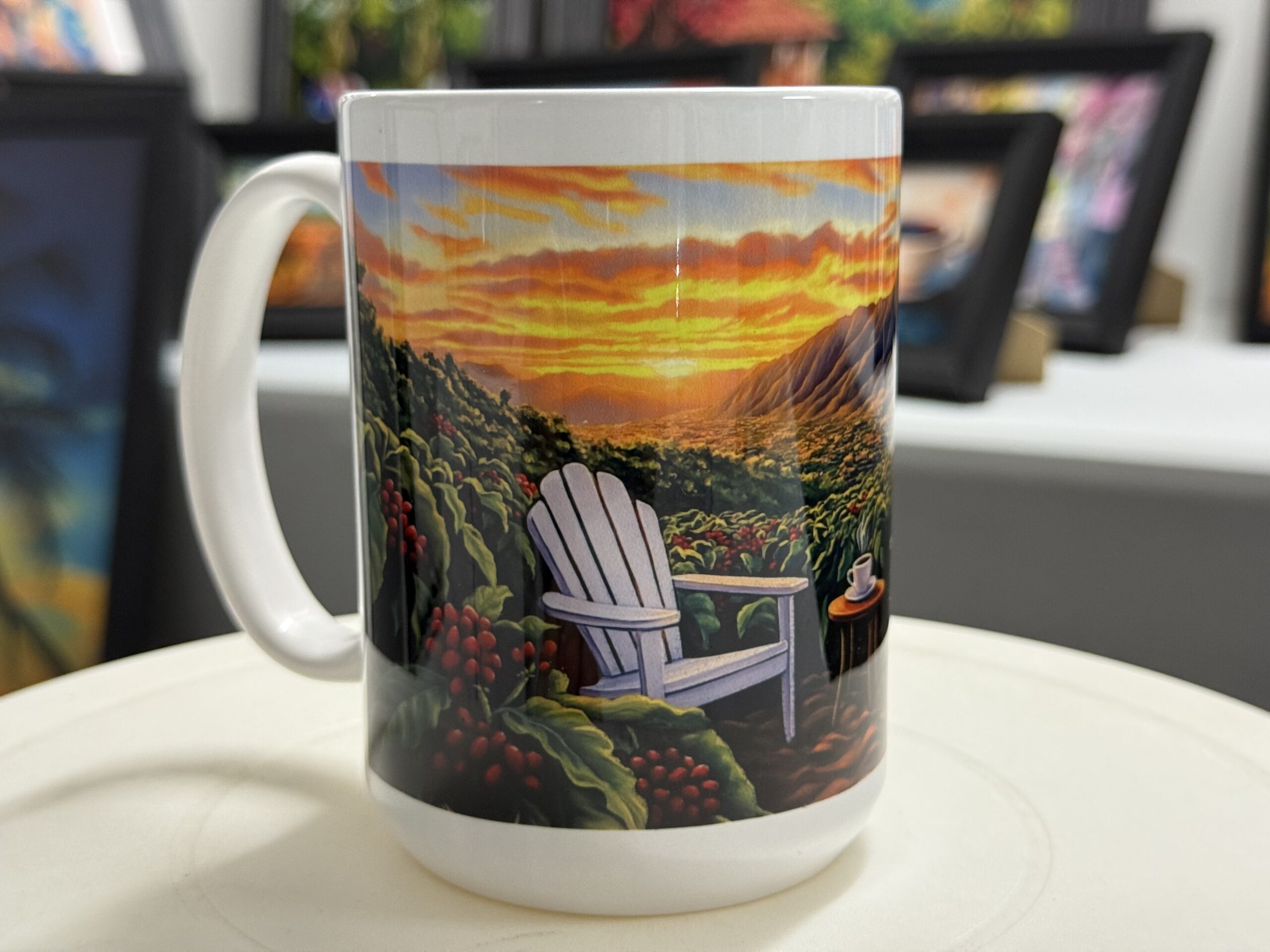 Taza de Cerámica 15oz. - Amanecer en el Cafetal