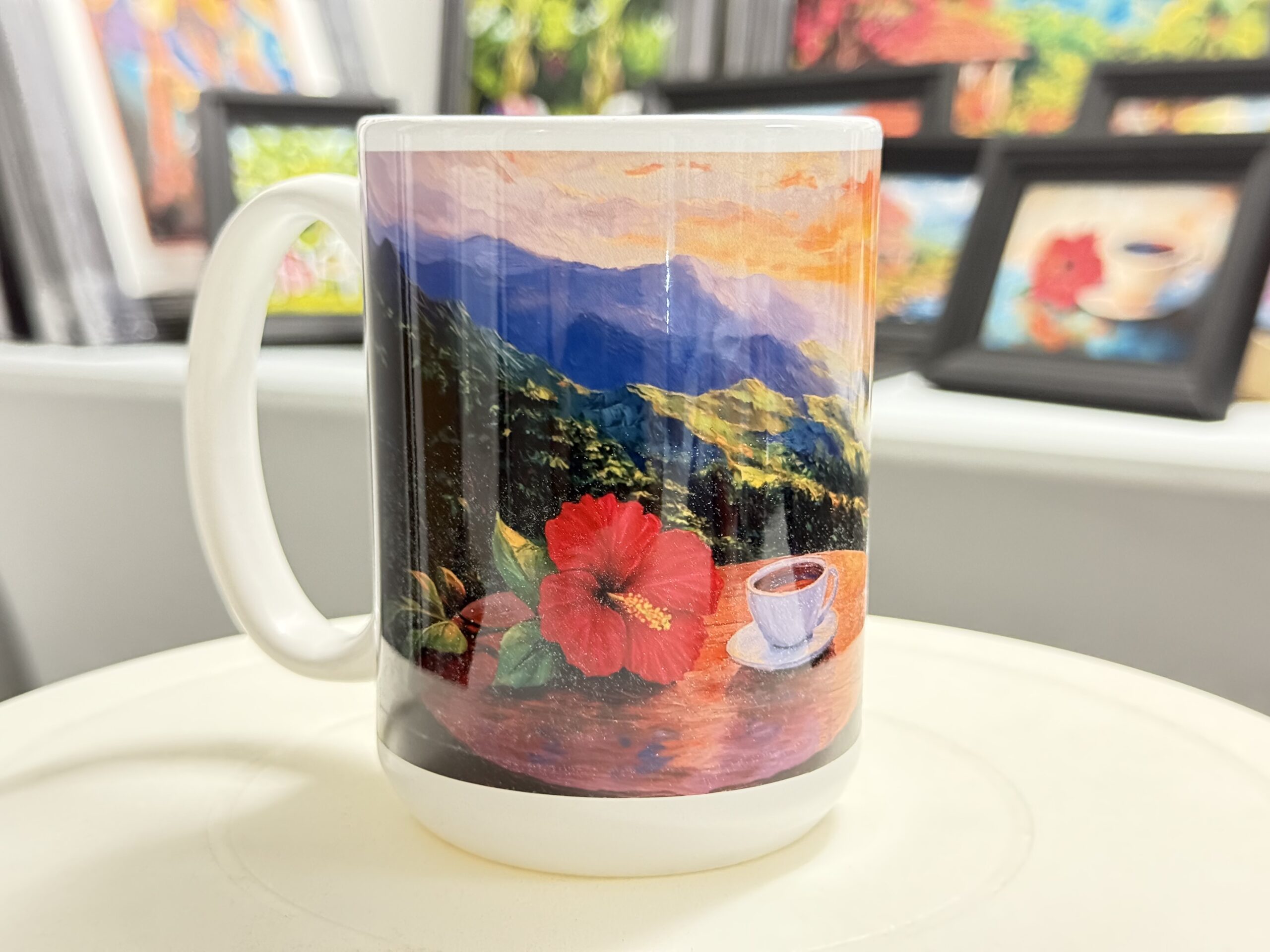 Taza de Cerámica 15oz. - Café y Amapola
