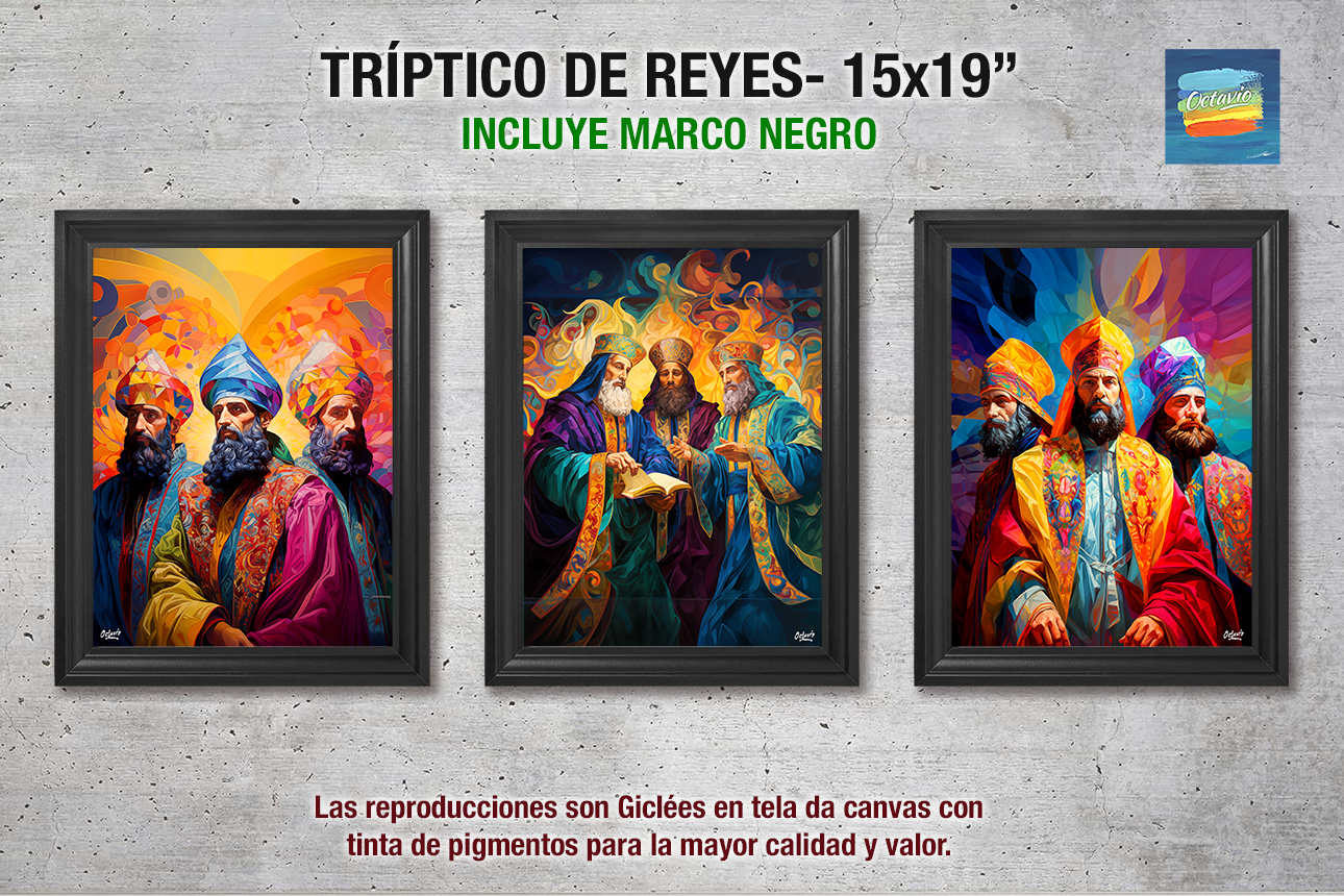 Tríptico de Reyes Magos - Octavio Art Studio