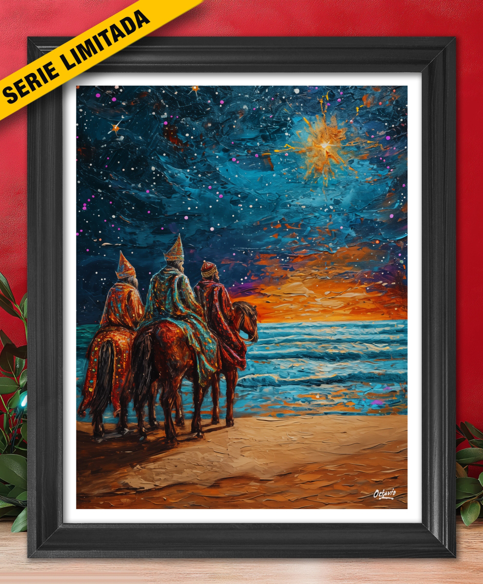 R240 Reyes a Caballo en la Playa (Vertical)