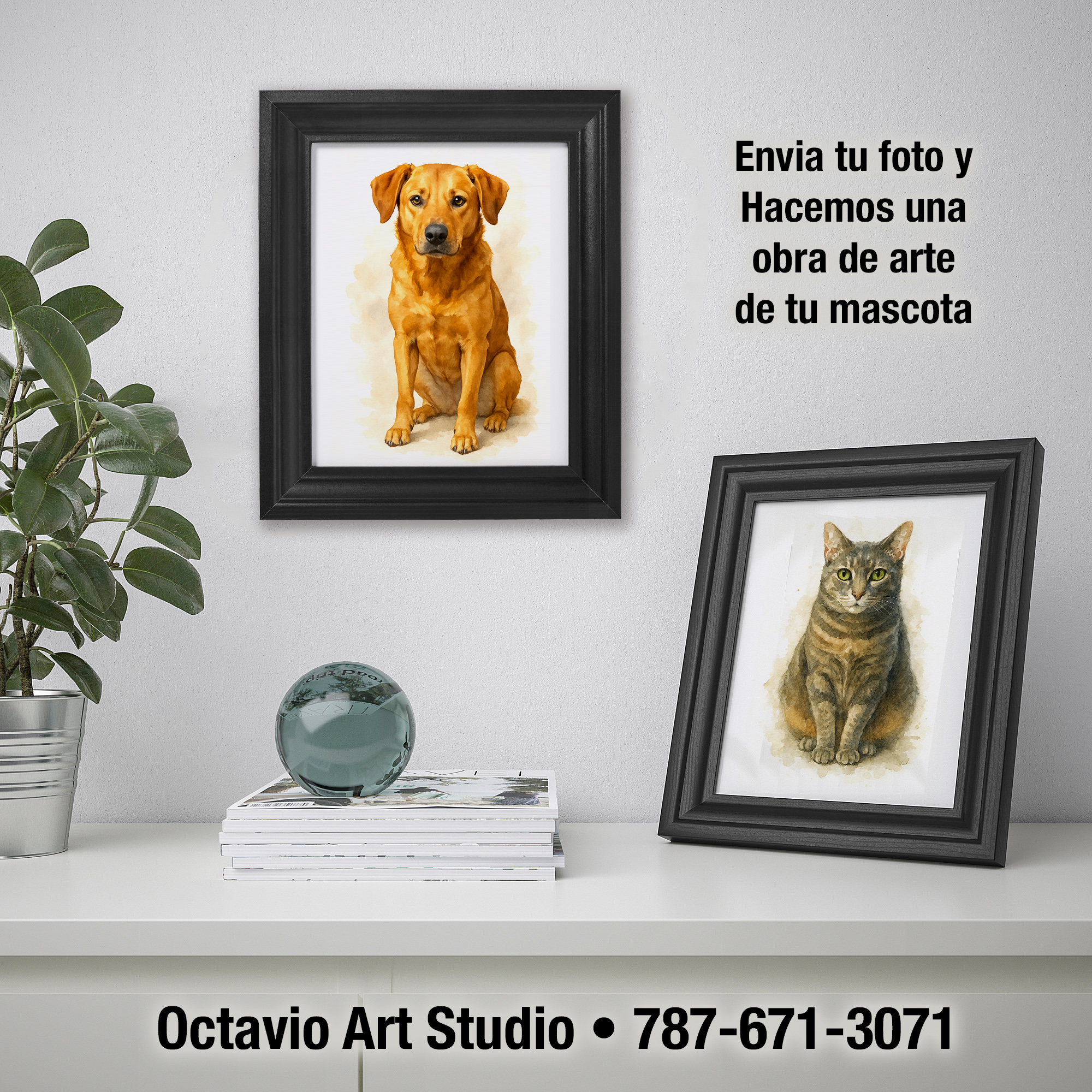 PETARTE - obras de arte de las fotos de tus mascotas - Octavio Art Studio