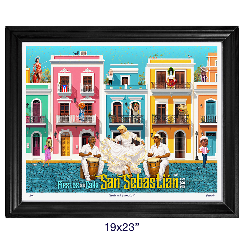 Afiche (Giclée) Fiestas de la Calle San Sebastián 2026 - Bomba en la Sanse