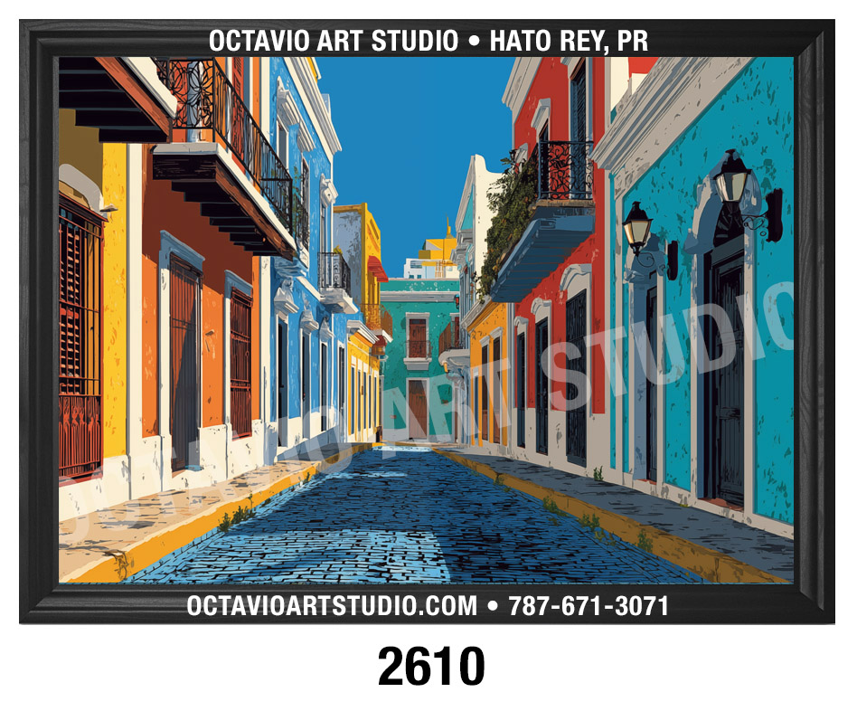 PR-2610 Coloridos Edificios de Viejo San Juan